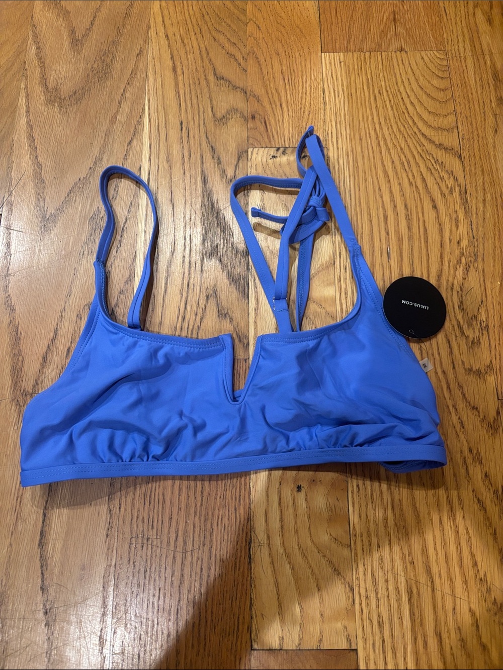 Lulu's Bright Blue V-Notch Bralette